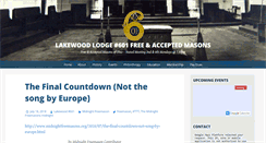 Desktop Screenshot of lakewoodfreemasons.com