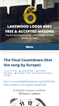 Mobile Screenshot of lakewoodfreemasons.com